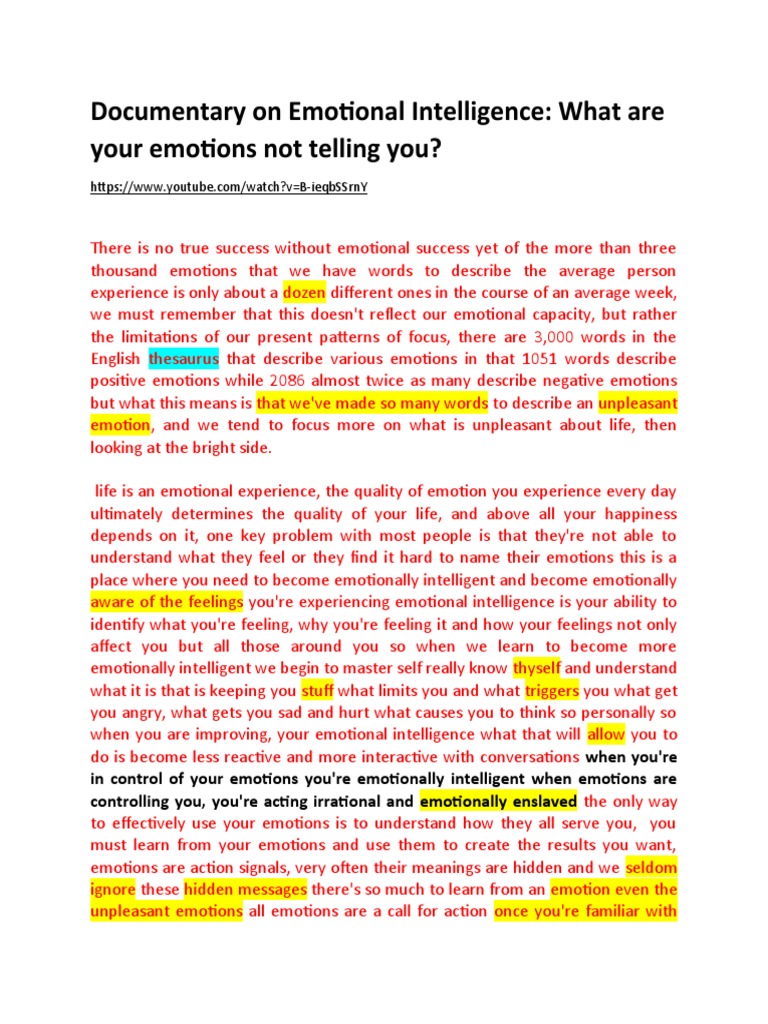 Understanding Emotional Intelligence | PDF | Anger | Forgiveness