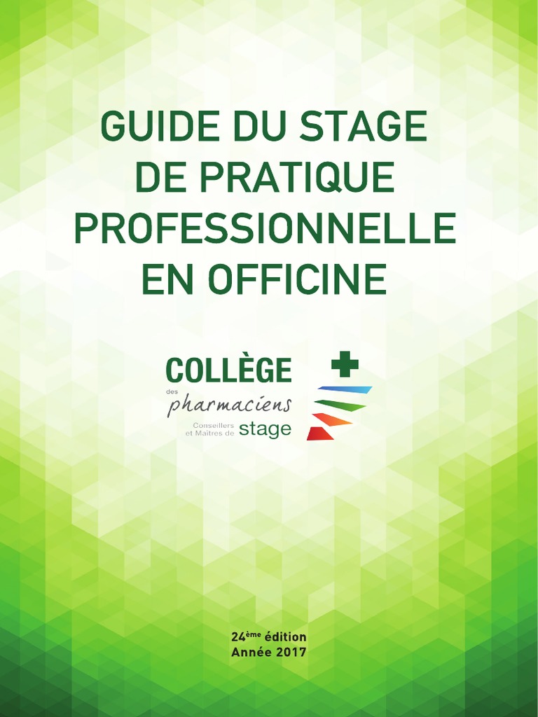 Guide 17 Pdf Pharmacien Pharmacie