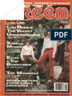 Lou Reed & Velvet Underground Creem Cover Story November 1987