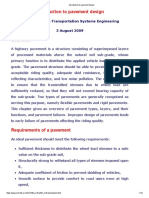 Introduction To Pavement Design PDF