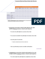 Relationship Between Transaction-Related and Balance-Related Audit Objectives