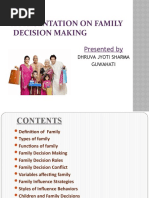 A Presentation On Family Decision Making