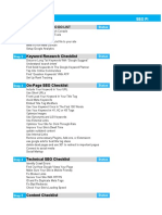 Keyword Research Checklist: Step 1 Status