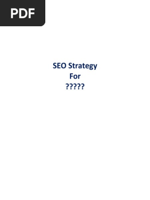 SEO Strategy