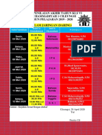 JADWAL PAT Kls 6 2020