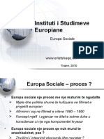 Instituti I Studimeve Europiane - Europa Sociale - Proces ?