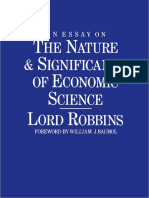 An Essay On The Nature and Significance of Economic Science by Lord Robbins