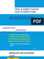 Diagnosis & Kebutuhan Gizi Pasien PGK