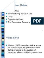 Lecture Four Outline on Value in Use