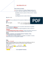 MATEMATICA II TEAMS, 1era Clase Conceptos de Expresiones Algebraicas