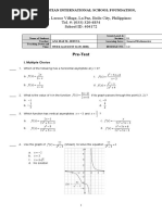 Rational Functions Practice Test