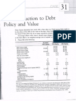 Debt Policy and Value