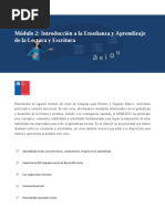 Modulo 2 Introduccion A La Ensenanza y Aprendizaje de La Lectura y Escritura xmKdOLgb