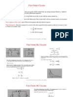 First Order Circuits