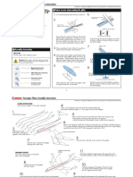 Laminated Paper Airplane 0010405 instruction