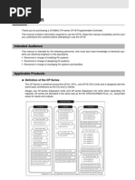 CP1E CPU Unit Software Users Manual