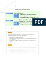 Module 1 Course Overview Activities