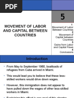 Movement of Labor and Capital Between Countries