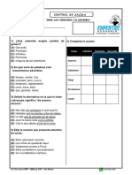 Control de Salida - Los Verboides y El Adverbio PDF