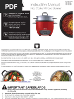 Rice Cooker Manual | PDF | Implied Warranty | Cooking