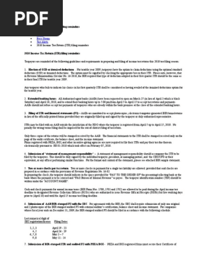 2010 Income Tax Return