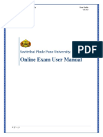 Online Exam User Manual: Savitribai Phule Pune University, Pune