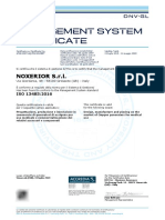 Certificado ISO 13485 + ISO 9001 Generador de Oxigeno + Traduccion