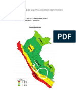 Procedimiento de Cómo Se Llena La Tabal Excel de Diseño de Espectro Sísmico