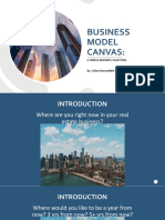 Business Model Canvas Presentation For Real Estate Workshop
