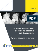 W Skrócie - Przemoc Wobec Kobiet - Badanie Przeprowadzone W Skali UE (APP)