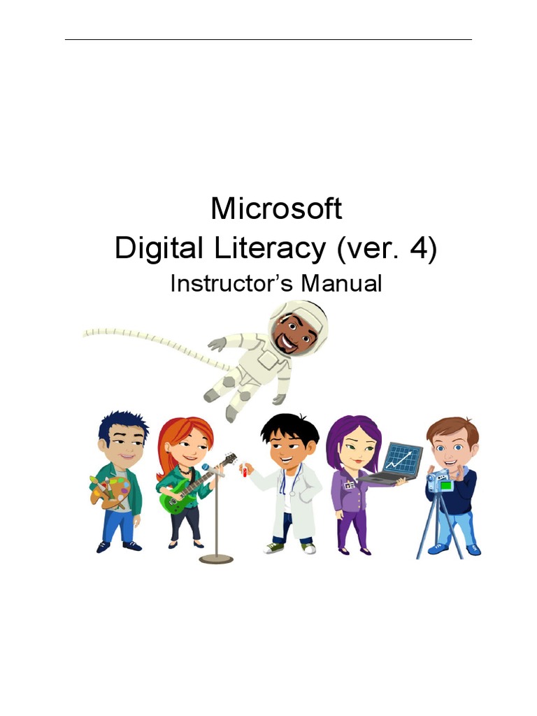 Digital Literacy Instructors Manual V4 PDF Educational Technology