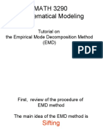 MATH 3290 Mathematical Modeling: Tutorial On The Empirical Mode Decomposition Method (EMD)