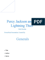 Percy Jackson Novel PowerPoint