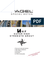 Spezial-Beton: Super High Strength Grout