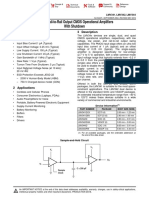 LMV34x Rail-to-Rail Output CMOS Operational Amplifiers With Shutdown