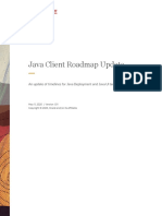 Java Client Roadmap Update: An Update of Timelines For Java Deployment and Java UI Technologies