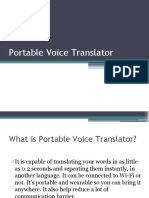 Portable Voice Translator