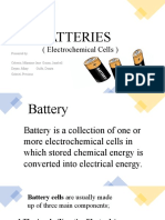 Batteries: (Electrochemical Cells)
