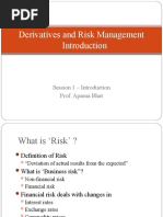 Derivatives and Risk Management: Session 1 - Introduction Prof. Aparna Bhat