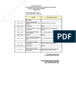 Jadwal Rapat Koordinasi Pembentukan Pokja