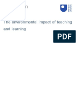 The Environmental Impact of Teaching and Learning