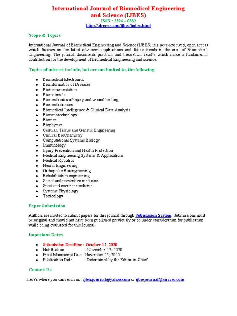 Biomedical Engineering Advances | PDF | Science & Mathematics | Computers