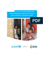 Lineamiento para el manejo integrado de la desnutrición aguda moderada y severa en niños y niñas de 0 a 59 meses de edad