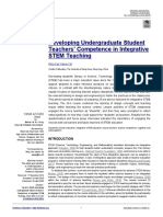 Developing Undergraduate Student Teachers' Competence in Integrative STEM Teaching