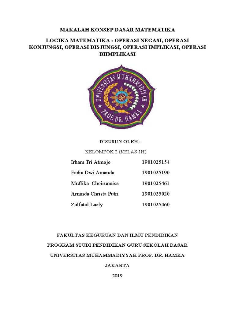 Operasi Dasar Logika Matematika | PDF