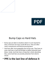 bump caps vs hard hats