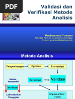 Validasi dan Verifikasi Metode Analisis | PDF