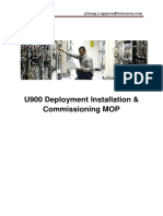 U900 Deployment Installation & Commissioning MOP