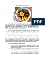 Analisis Menu Makanan Selat Solo