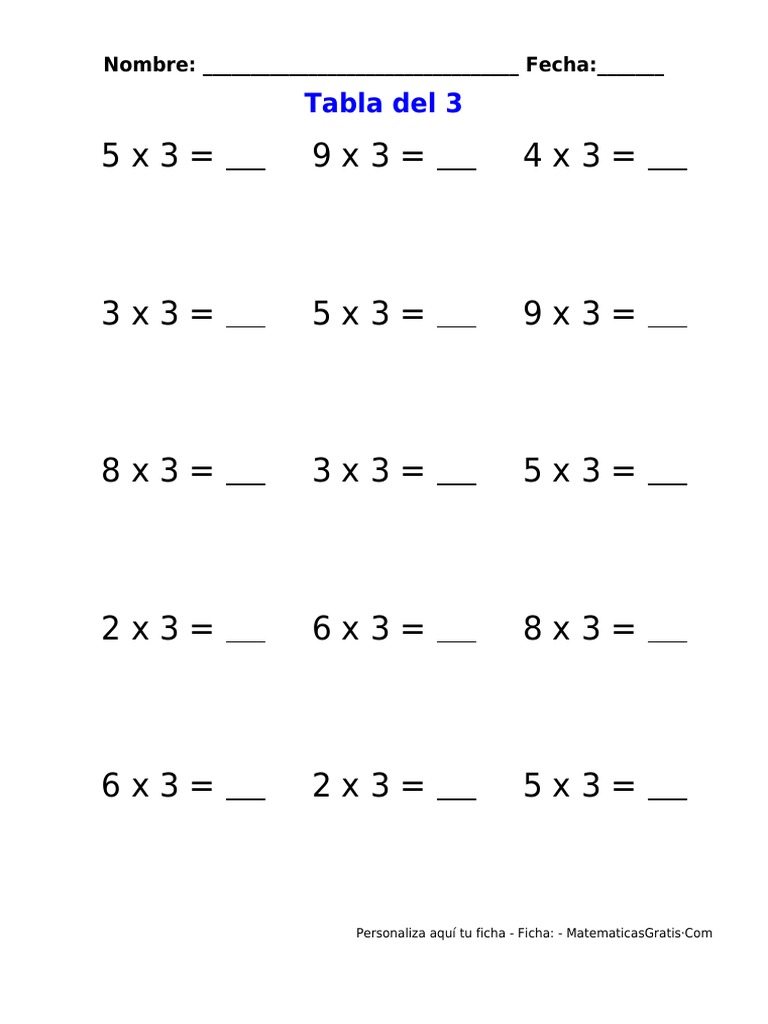 Tabla 3 PDF | PDF